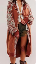 FREE PEOPLE Last Splash Sweatshirt in Maple Syrup Combo